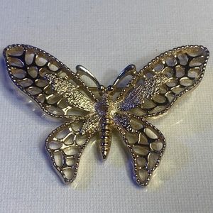 Sarah Coventry Large Butterfly Brooch Signed
